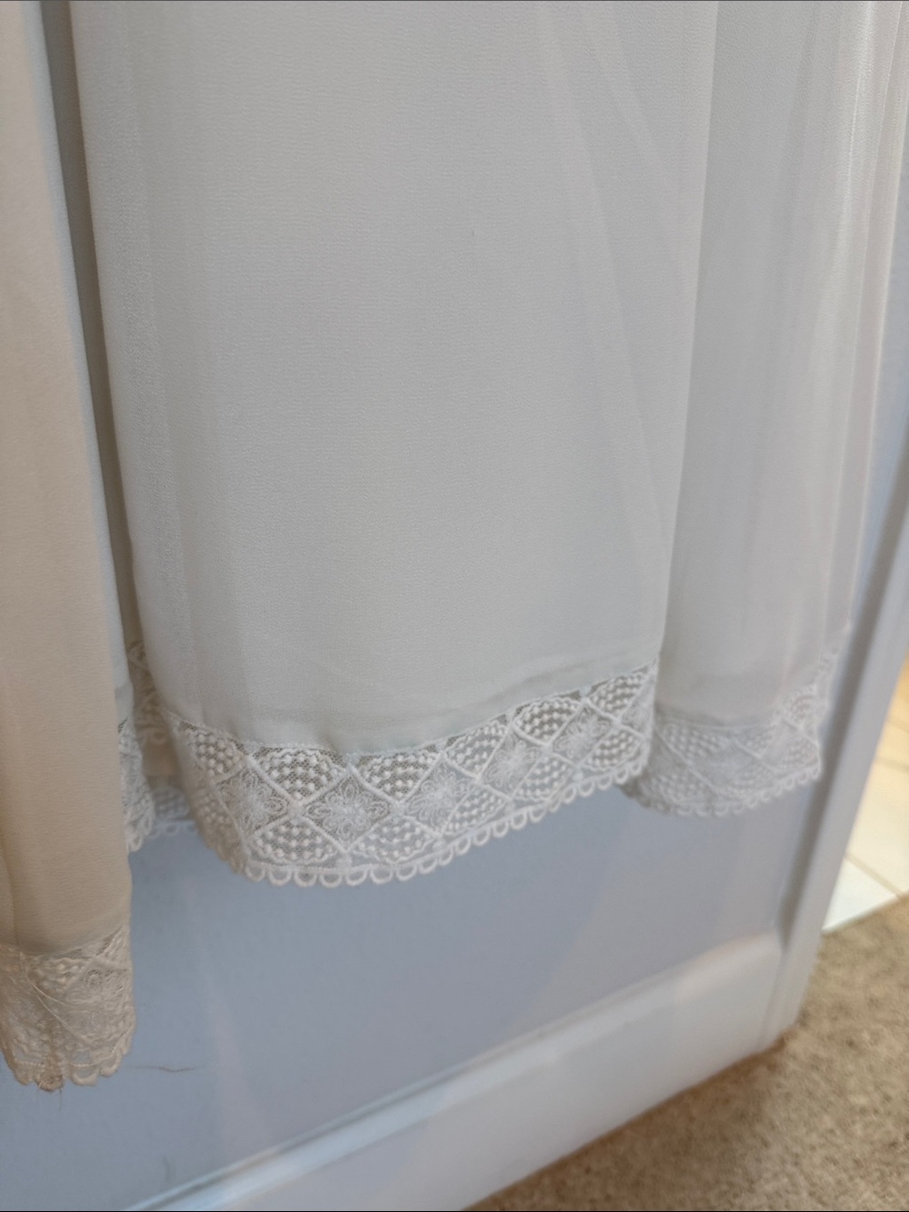Caroline Constas Anna Ivory Lace-Trim Midi Slip Dress - Picture 14 of 14